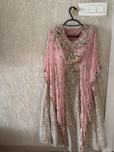 Embellished Pink Lehenga Choli Set