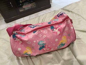 Cute Pink Mermaid Print Duffle Bag