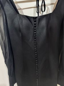 Elegant Black Korean-Style Bodycon Dress 🖤