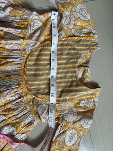 Girls' Tiered Kurta Sharara Set