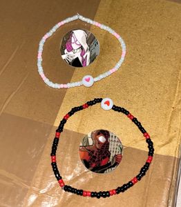 Spider Themed Beaded Bracelet 🕸️❤️‍🩹