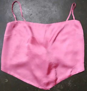 Pink satin Camisole Top