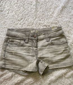 Y2K Grey Denim Shorts