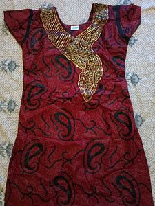 Embellished Maroon Kurta
