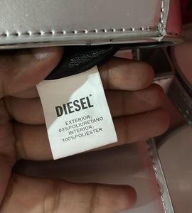 Diesel Silver Sparkle Shoulder Bag