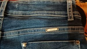 Stylish Ripped Blue Denim Jeans