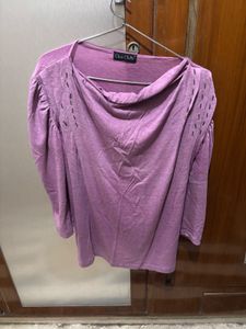 Chic Purple Dolman Sleeve Top
