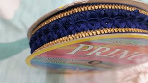 Decorative Blue &amp; Gold Fabric Trim