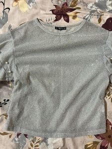 Sparkly Pearl Sleeve Top