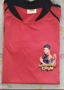New Men's Half Sleeves Polyester Tshirt Size M
