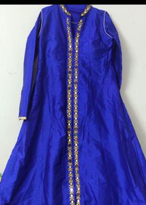 🔥SALE🔥Royal Blue Embellished Anarkali Gown