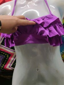 Stylish Frill Non Paded Knot Bra