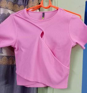 Pink Crop Top - Trendy &amp; Cute