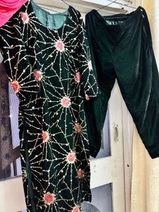 Velvet Suit With Dupatta