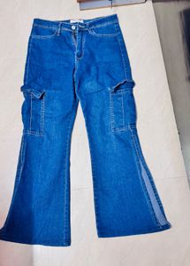 Flare Cargo Jeans
