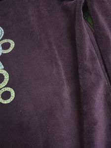 Burgundy Velvet Hoodie