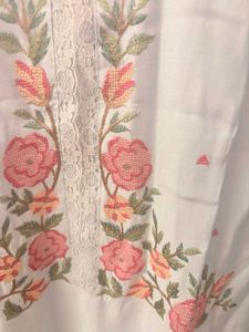 Beautifully Embroidered Light Blue Kurta