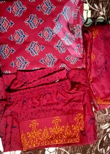 Women viscose rayon kurta Pant Dupatta Set