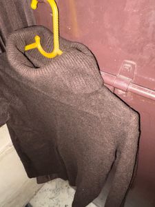 Dark Turtleneck Sweater