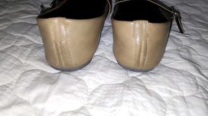 Tan Mary Jane pumps
