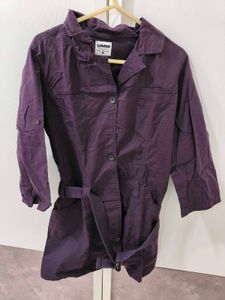 Stylish Purple long top with Belt