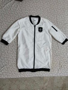 White Bomber Jacket 🔥 100% Unused