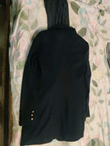 Stylish Navy Blazer with Hood