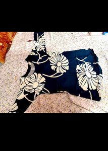 Stylish Blue Floral Kurta