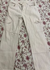 Beige Cargo Pants