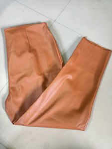 Plus Size Ankel Length Leather Pant Fits 38 To 44