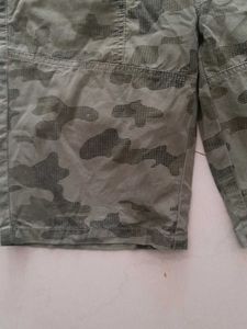 Olive patterned  Cotton men's shorts
