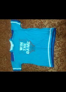 Blue T-Shirt "Win The Game"
