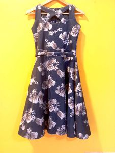 Floral A-Line Fit & Flare Dress