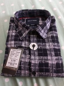 New size -M,L  Men's Checked Long Sleeve Shirt