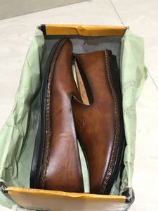 Men's Brown Leather Loafers