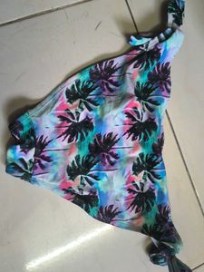 Vibrant Palm Print Bikini Bottom