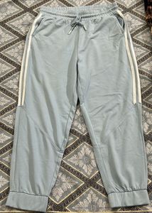 Light Blue Joggers with White Stripes