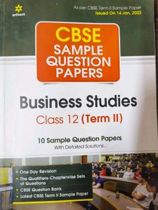 Arihant CBSE Term 2 Business Studies Class 12th
