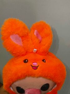 Cute Pig Plush Toy with Strawberry Detail