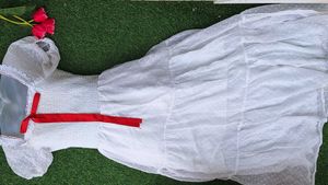 Whimsy white bow cottage core lolita dress