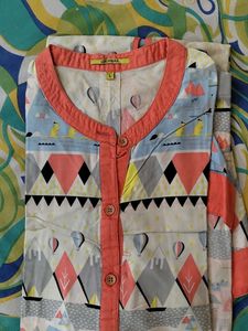 Chumbak Cotton Kurta With Leggings