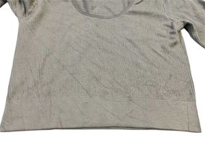 Original H&amp;M Ribbed Knited Long Sleeve Crop Top Fi