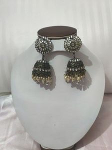 Black Polish Big Size Earrings