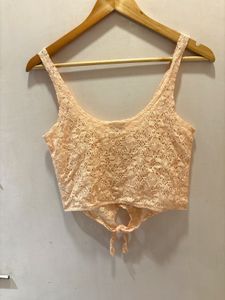 cute Lace imported Crop Top