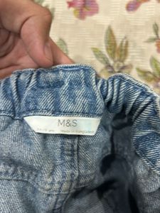 Distressed Patchwork Blue Jeans