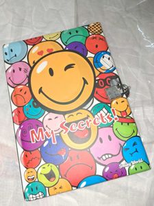 Smiley World Secret Diary with Lock&amp; Key 🔐