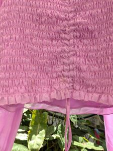 Pink Smocked Top