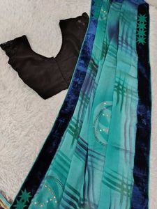 Embroidered Combo of Silk Sarees with Blouse