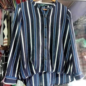 Striped Button-Down Shirt