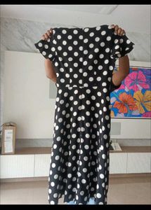 Chic Polka Dot Wrap Dress